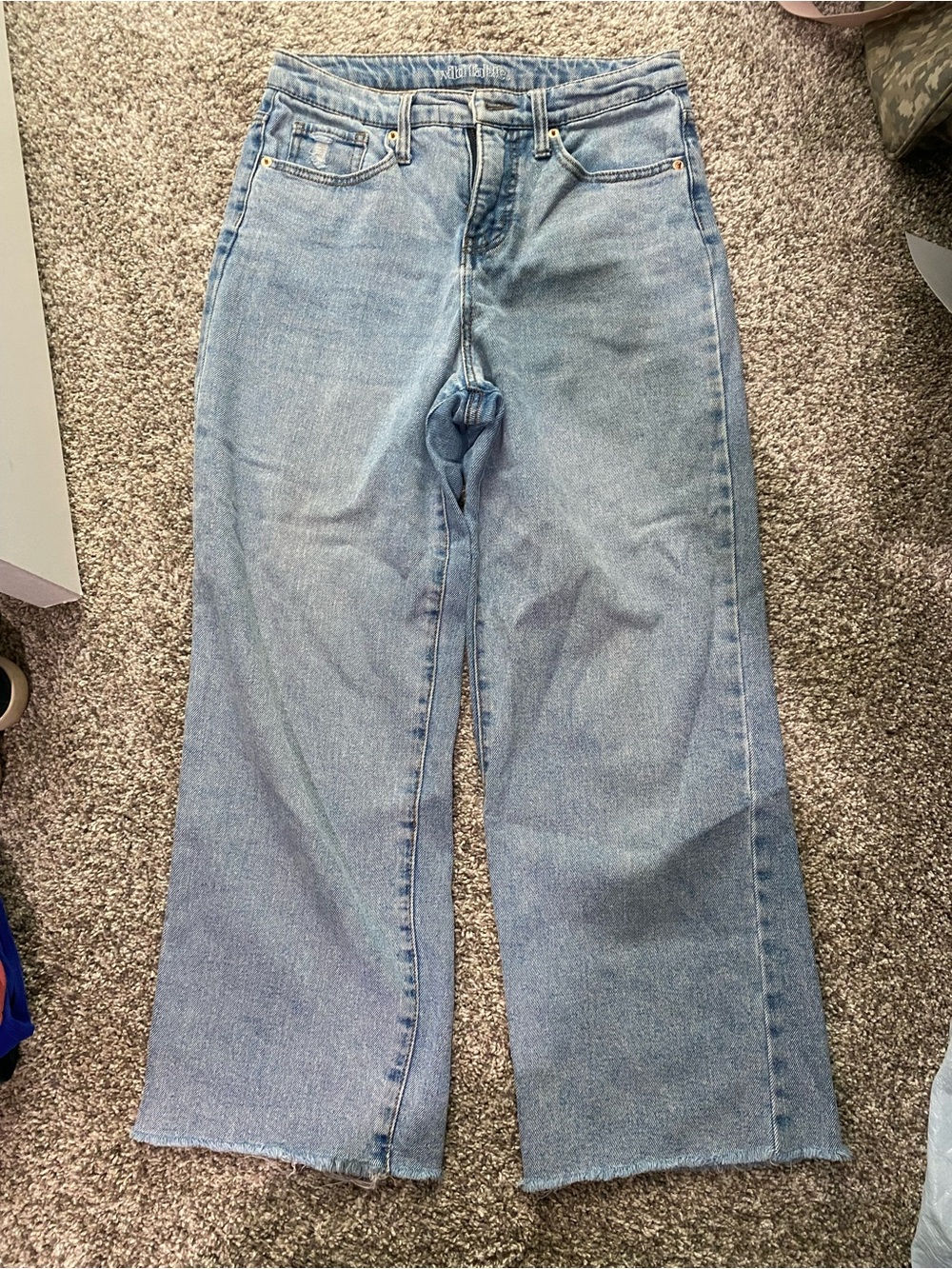 Wild Fable Light Blue Women’s Wide-Leg Cropped Jeans